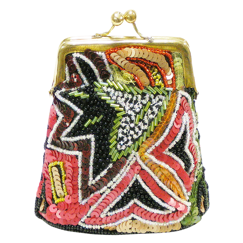 David Jeffery Coin Bag - Multicolor Sequins & Beads